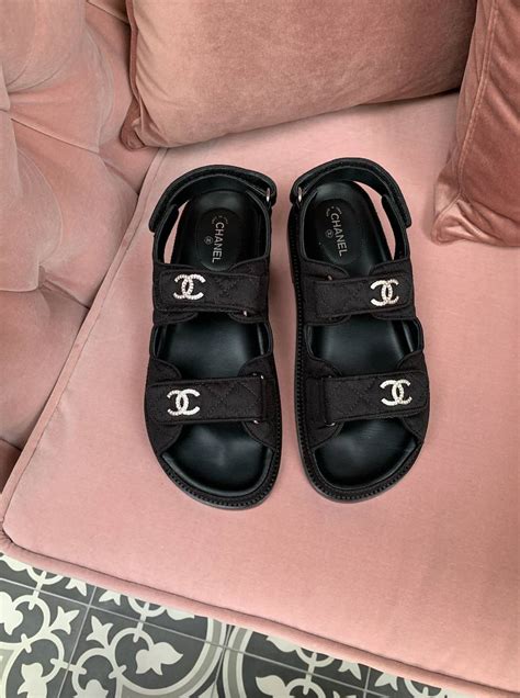 chanel dad sneakers|chanel quilted sandals 2020.